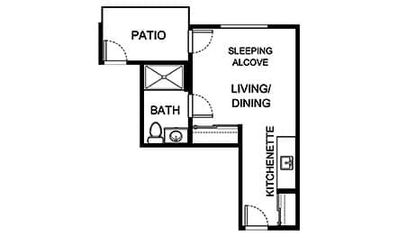 Independent Living Studio A-8