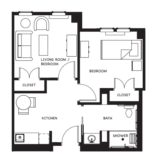 BIRCH ONE BEDROOM B