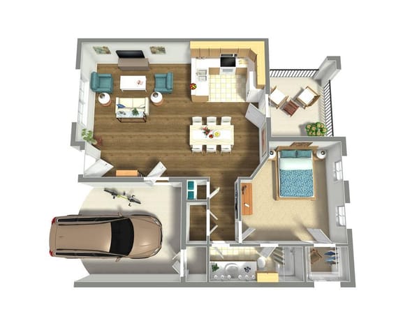 One Bedroom w/Patio