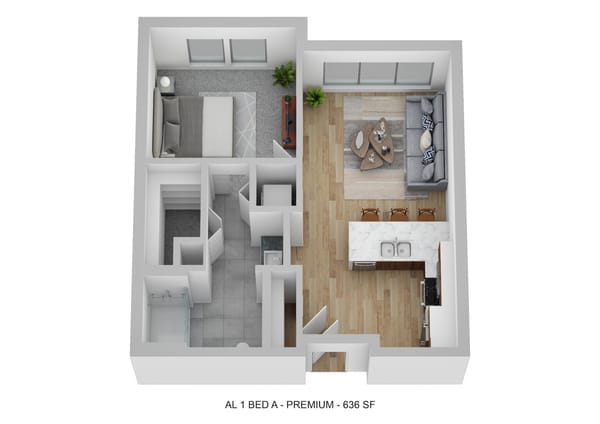 Downy - 1 Bedroom