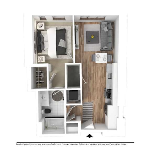 1 Bedroom Floor Plan - C3