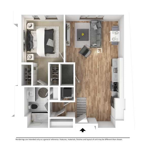 1 Bedroom Floor Plan - C4