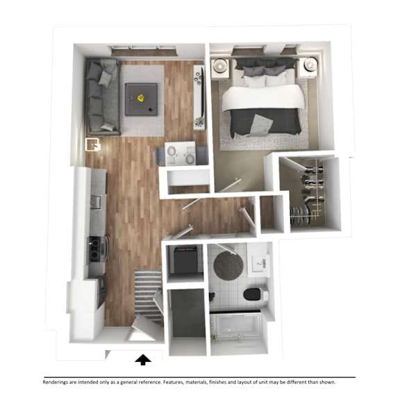 1 Bedroom Floor Plan - C6