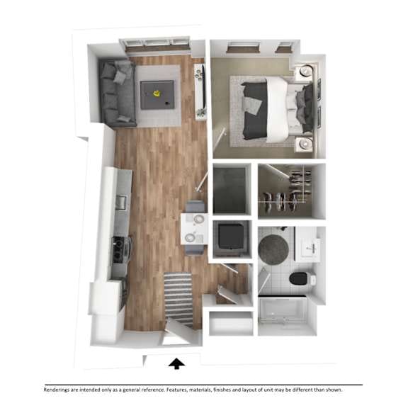 1 Bedroom Floor Plan - C7