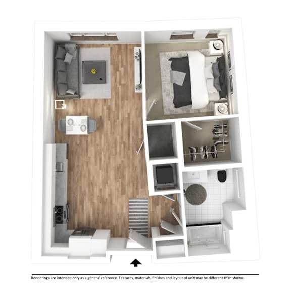 1 Bedroom Floor Plan - C2