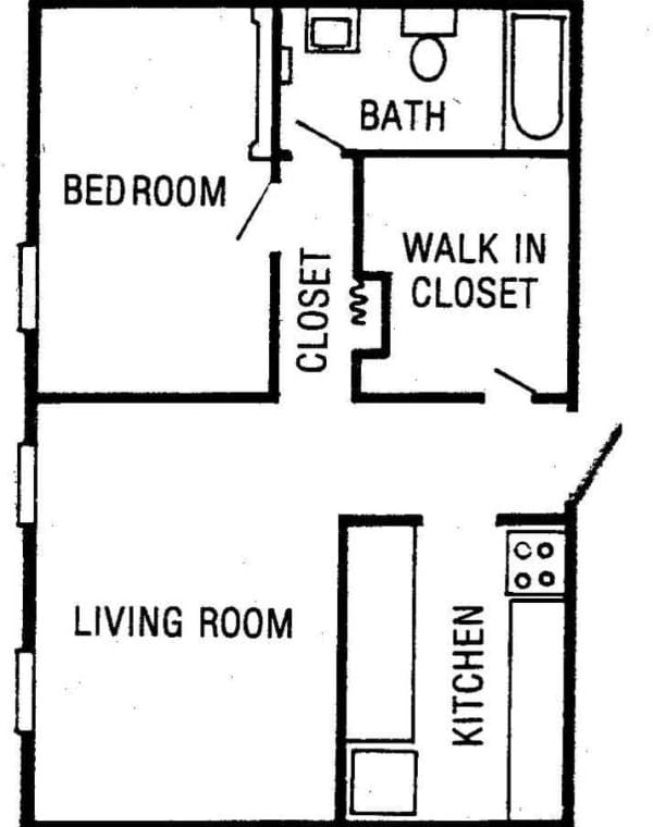 A sample floor plan at Epworth House, a Methodist Homes of Alabama & Northwest F