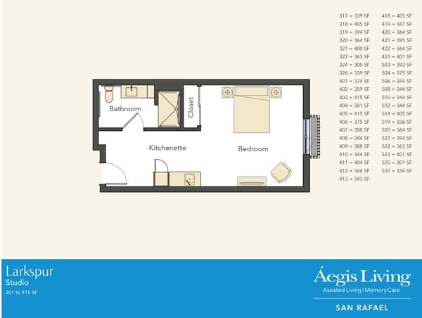 Studio floor plan