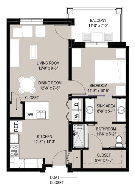 1 Bedroom City Home