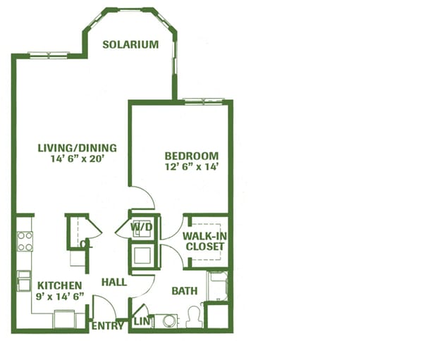 An Independent Living floorplan of a home at RiverWoods Exeter in Exeter, New Ha