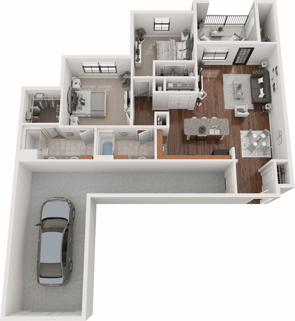 Snowmass - Cottage floor plan