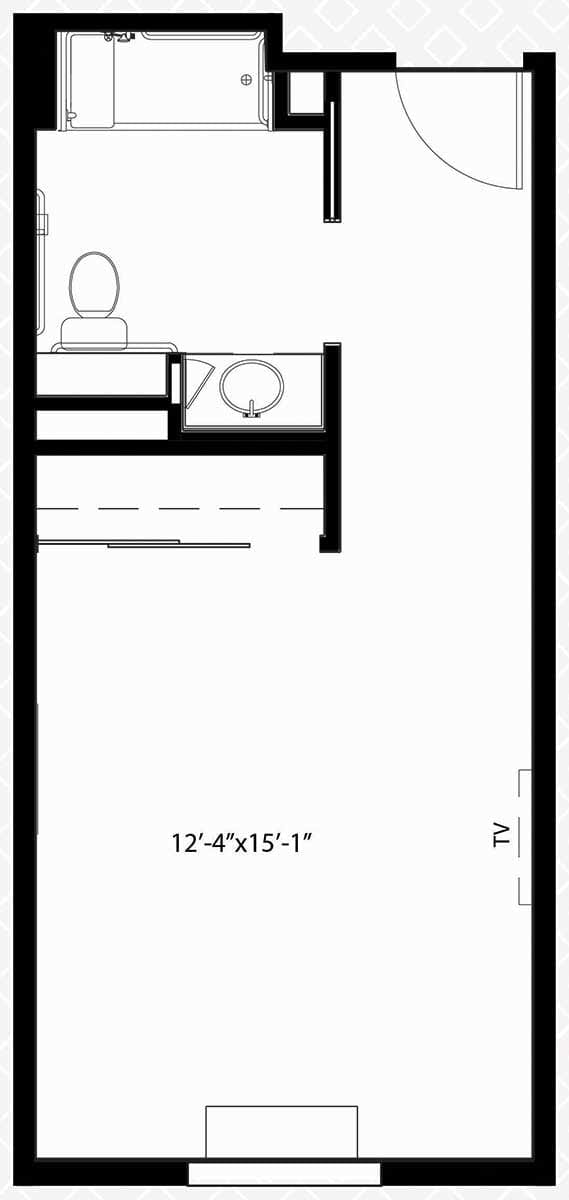 American Beech Studio Floorplan