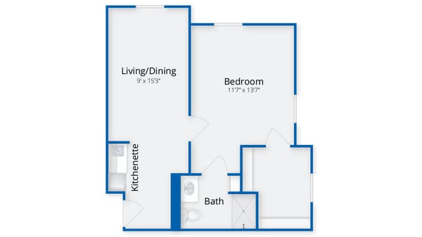 One Bedroom Deluxe Apartment