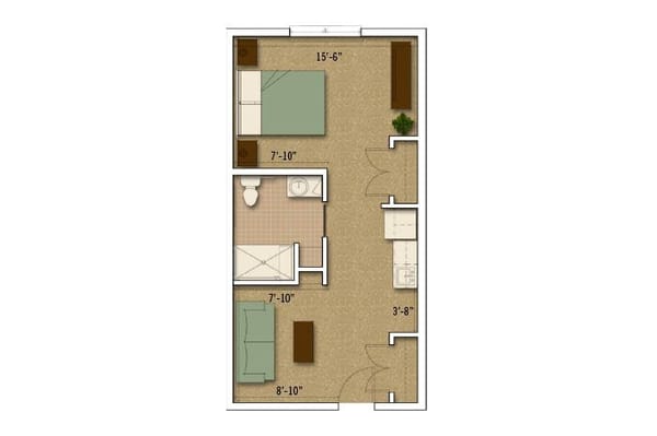 MC - 1 Bed