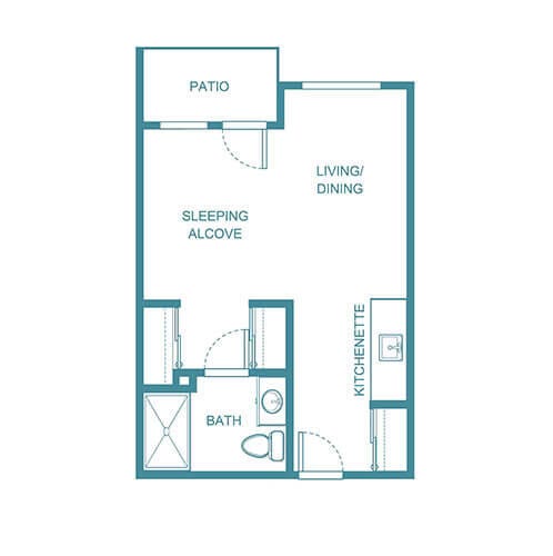 Riverbend Suite Floor Plan