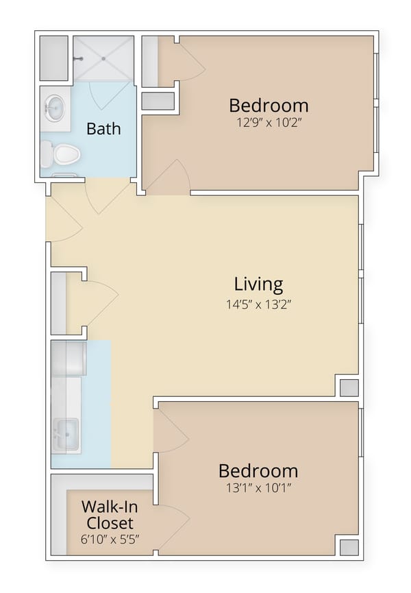Stonebridge two bedroom floor plan