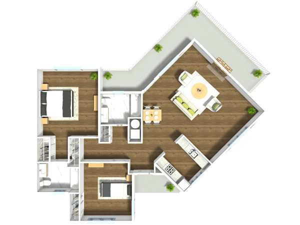 Garden Suite floor plan