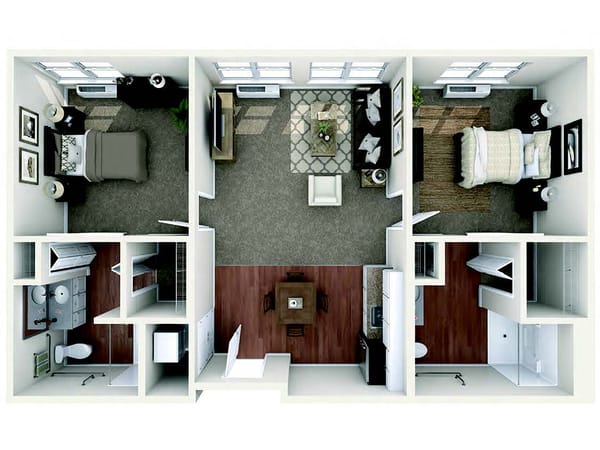 Al 2 Bedroom Floor Plan
