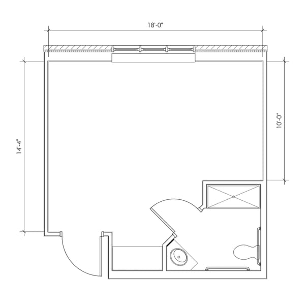 Otterbein Sunset House Studio floor plan
