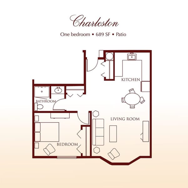 The Charleston One Bedroom Suite