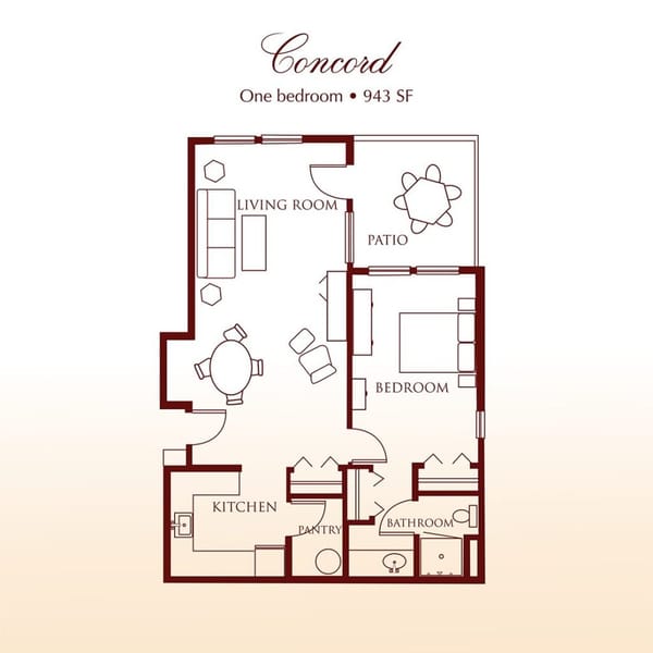 The Concord 1 Bedroom Suite