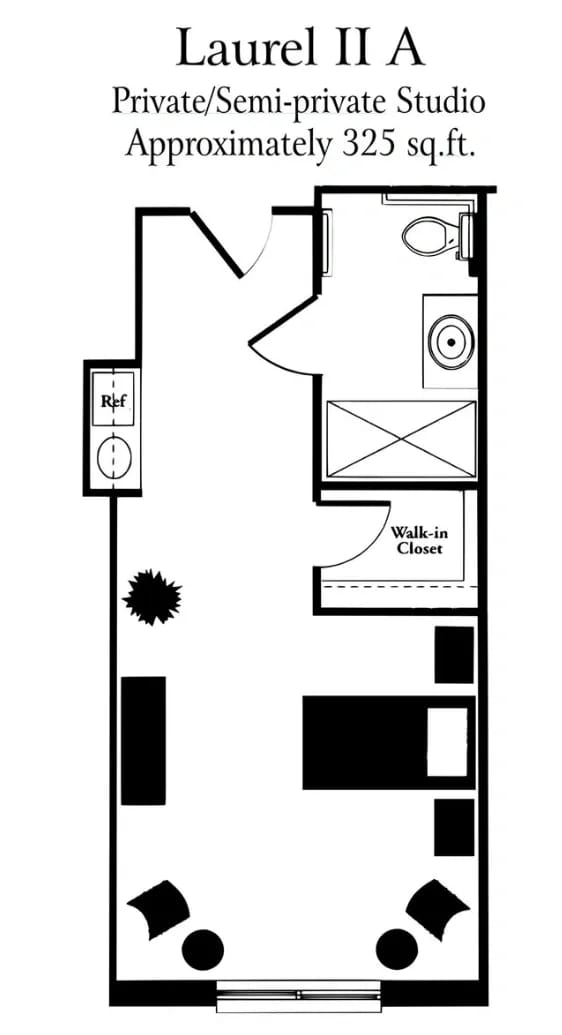 Floor Plan of a Room with a Walk-in Closet