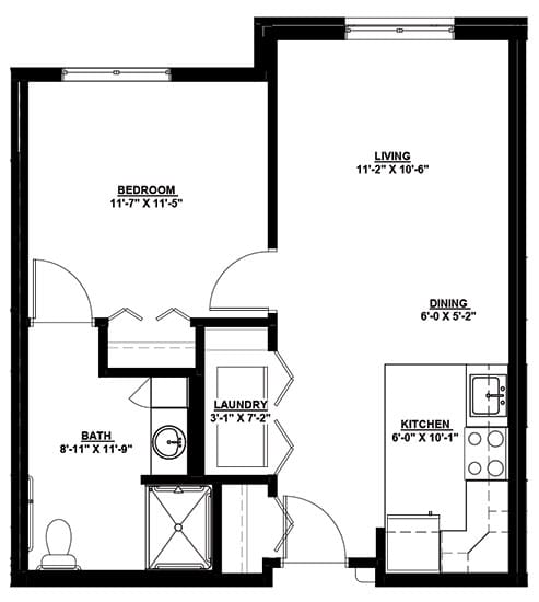 Chickadee floor plan