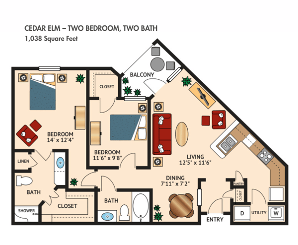 Cedar Elm Floor Plan