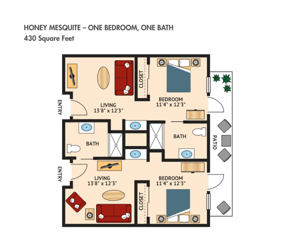 Honey Mesquite Floor Plan