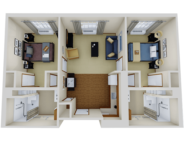 Assisted Living Two Bedroom Deluxe
