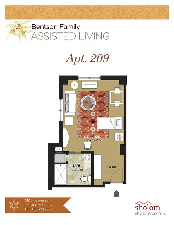 Apartment 209 Floor Plan