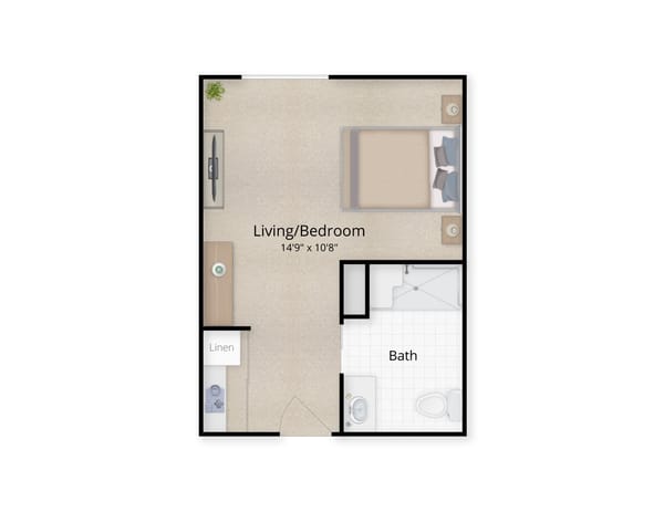Private Studio floor plan