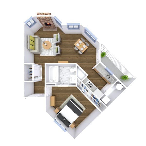 Hacienda floor plan