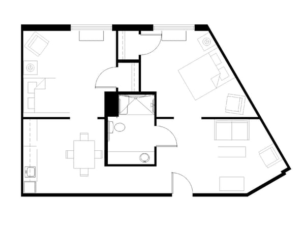 Two Bedroom Floor Plan