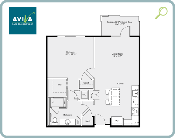 Unit A - 1 Bedroom + 1 Bath