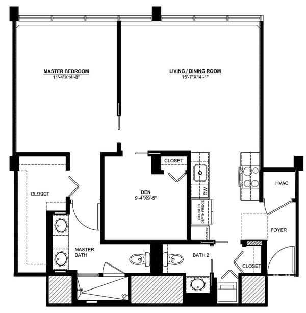 ONE BEDROOM