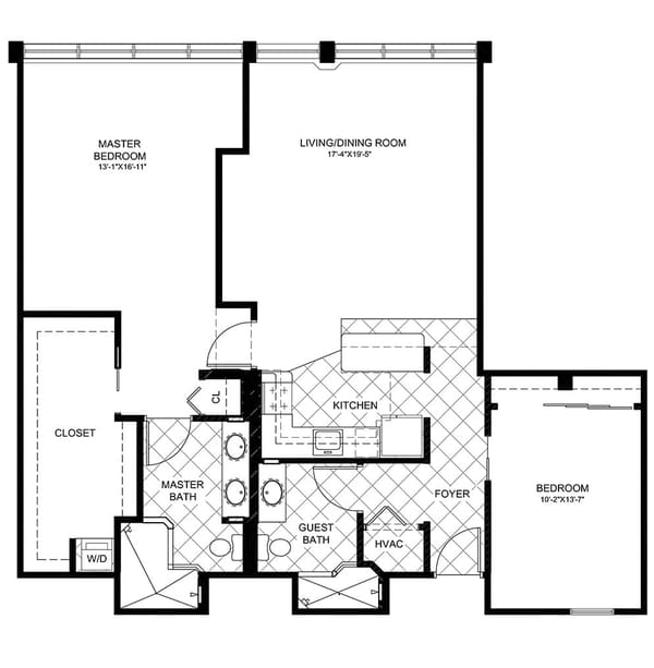 TWO BEDROOMS