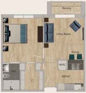 Westminster Towers Catawba floor plan
