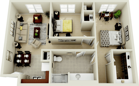 Assisted Living Two-Bedroom