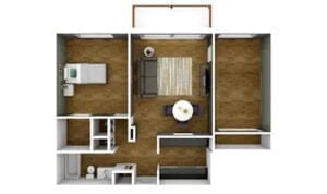 Assisted Living Deluxe One Bedroom