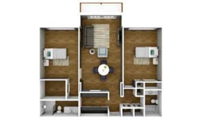 Assisted Living Two Bedroom