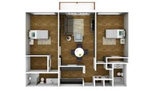 Assisted Living Large Two Bedroom