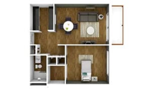 Independent Living One Bedroom