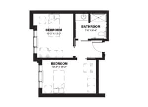 Rose Memory Care Floor Plan