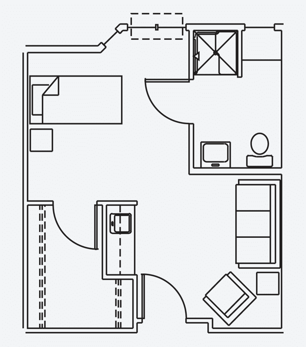 Gold 350 Square Feet