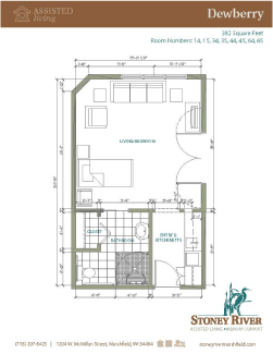 Assisted Living Apartment 1 bed 1 bath