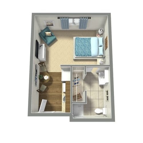 Tech Ridge Oaks | Studio Floor Plan