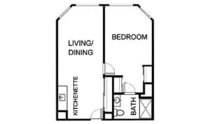 Independent Living One Bedroom B-7