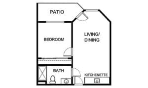 Independent Living One Bedroom B-5