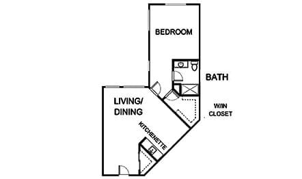 Independent Living One Bedroom B-9