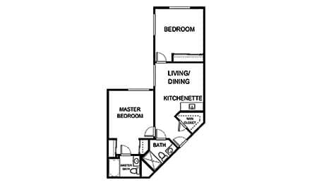Independent Living Two Bedroom C-3